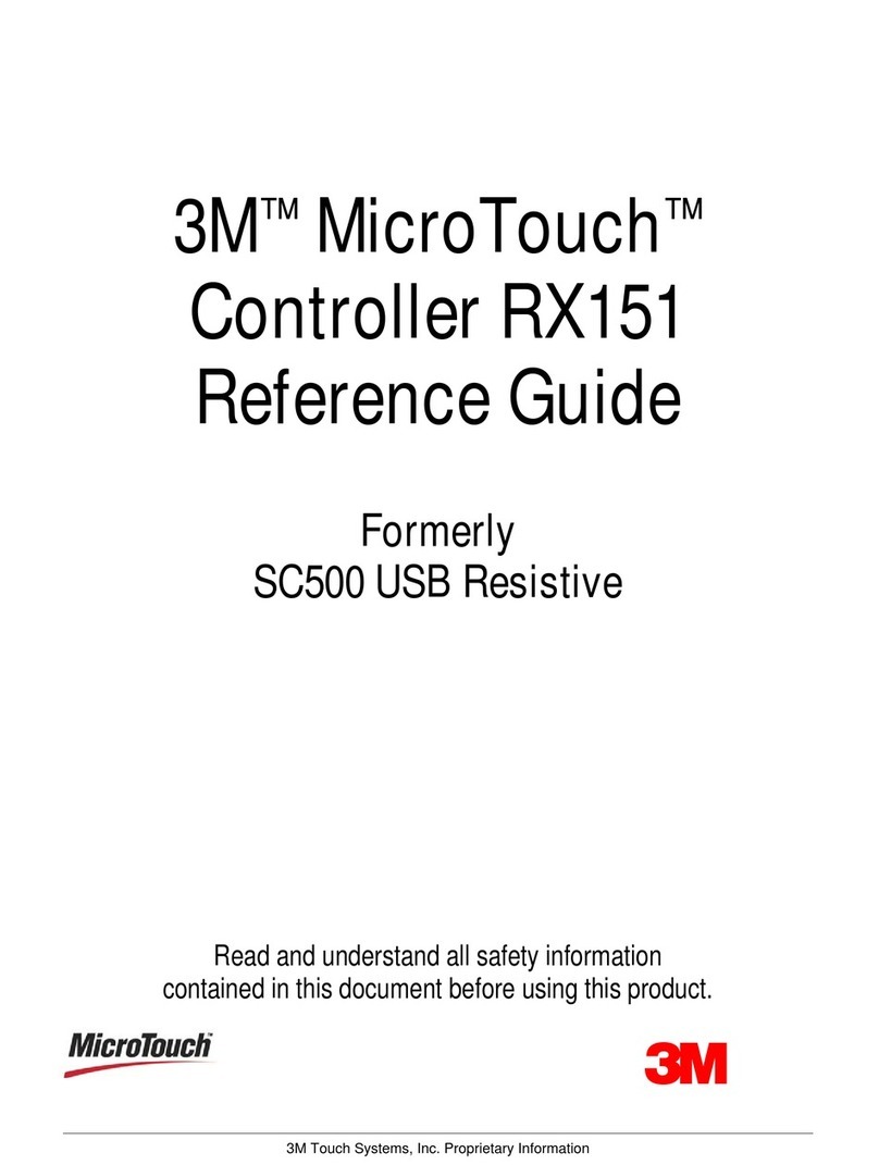 3M Touch Screen Controller RX151 User manual