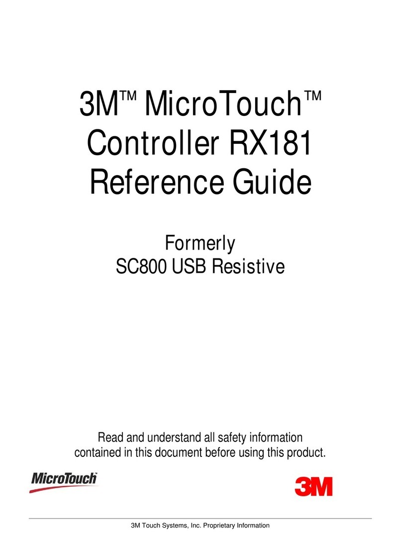 3M Touch Screen Controller RX181 User manual