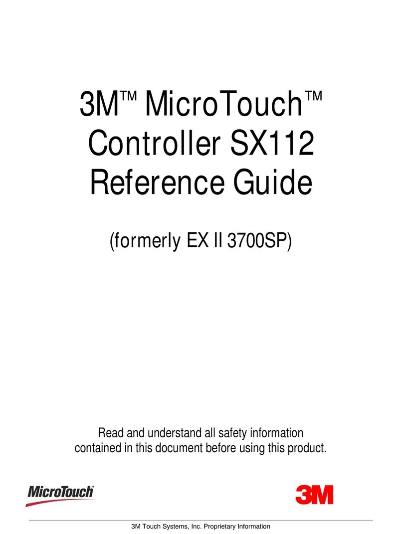 3M Touch Screen Controller SX112 User manual