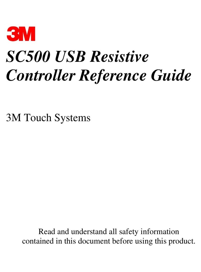 3M Touch Screen USB Resistive Controller SC500 User manual