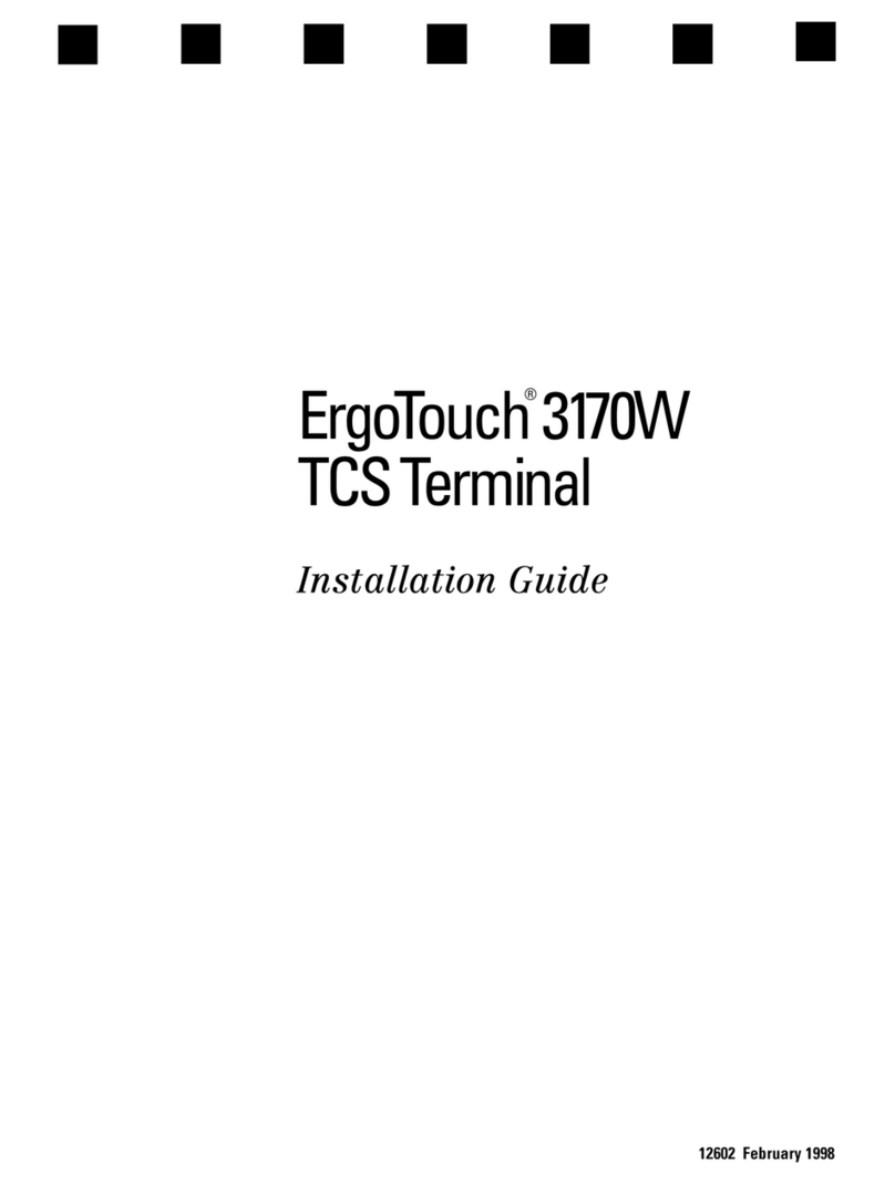 Dynapro Technologies Dynapro ET 3170W TCS Terminal installation guide