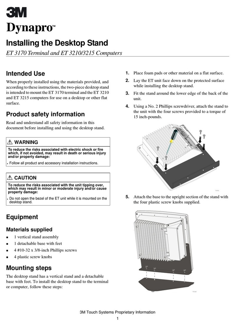 3M Dynapro ET 3170 Terminal Series B installation guide