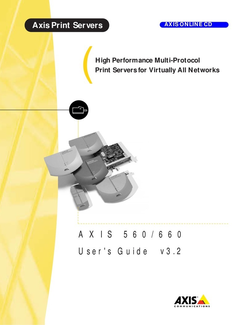 Axis AXIS 560 User manual
