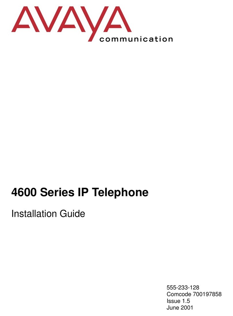 Avaya 4600 Series User manual