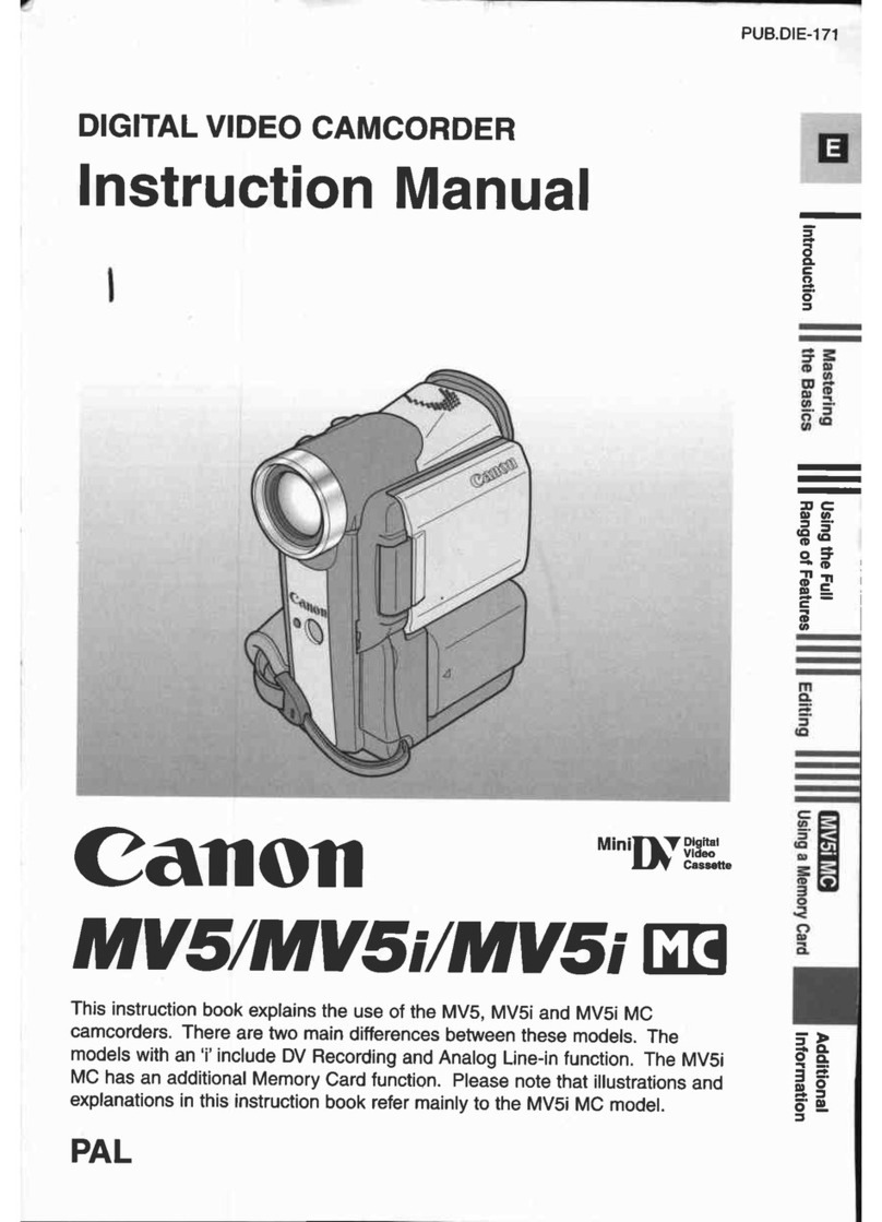 Canon MV5 User manual