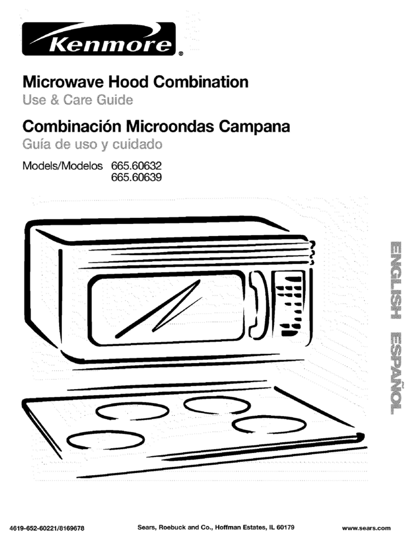 Kenmore 665.60639 Use & care guide
