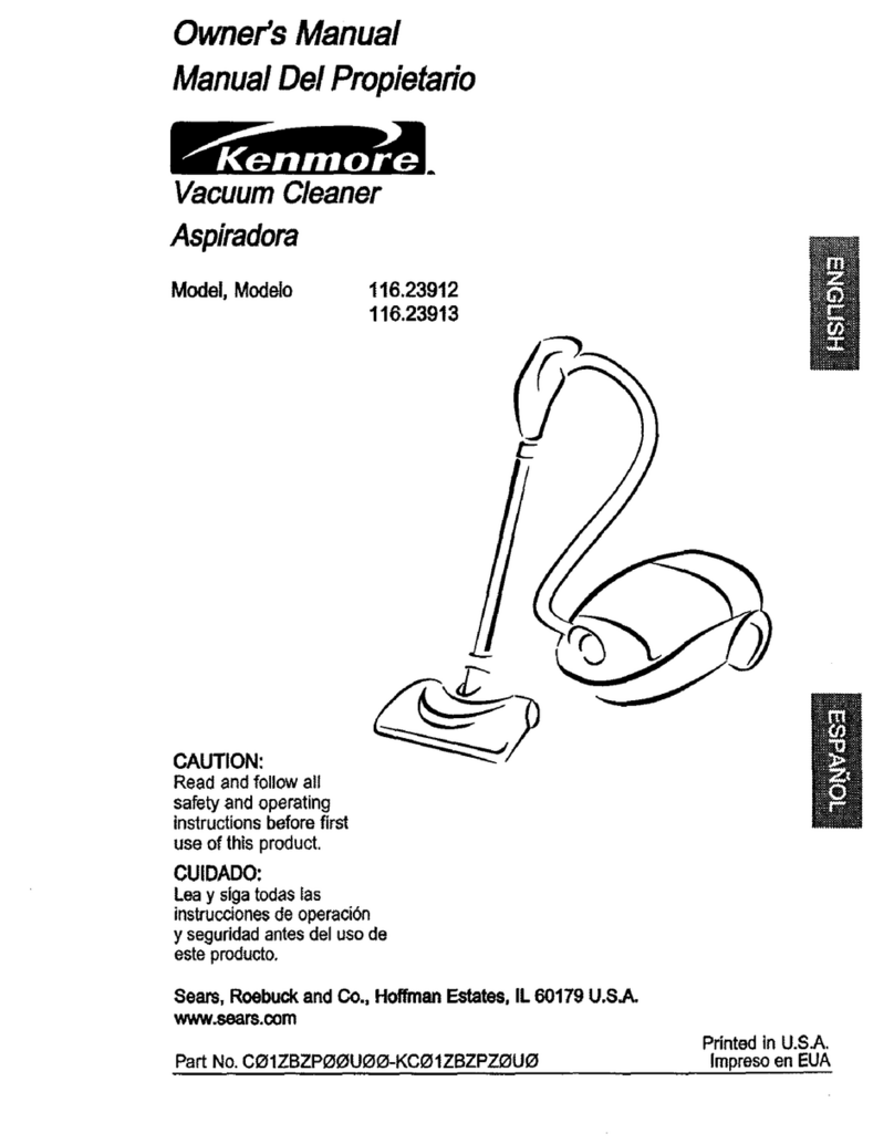 Kenmore Kenmore 116.23912 owner's manual