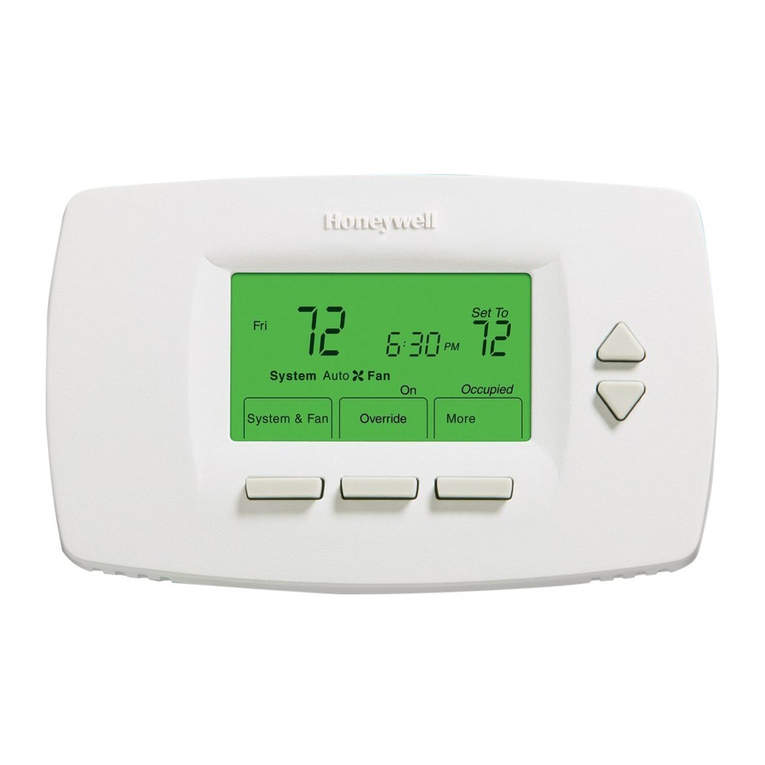 Honeywell TB7100A1000 - MultiPro Commercial Thermostat Operation manual