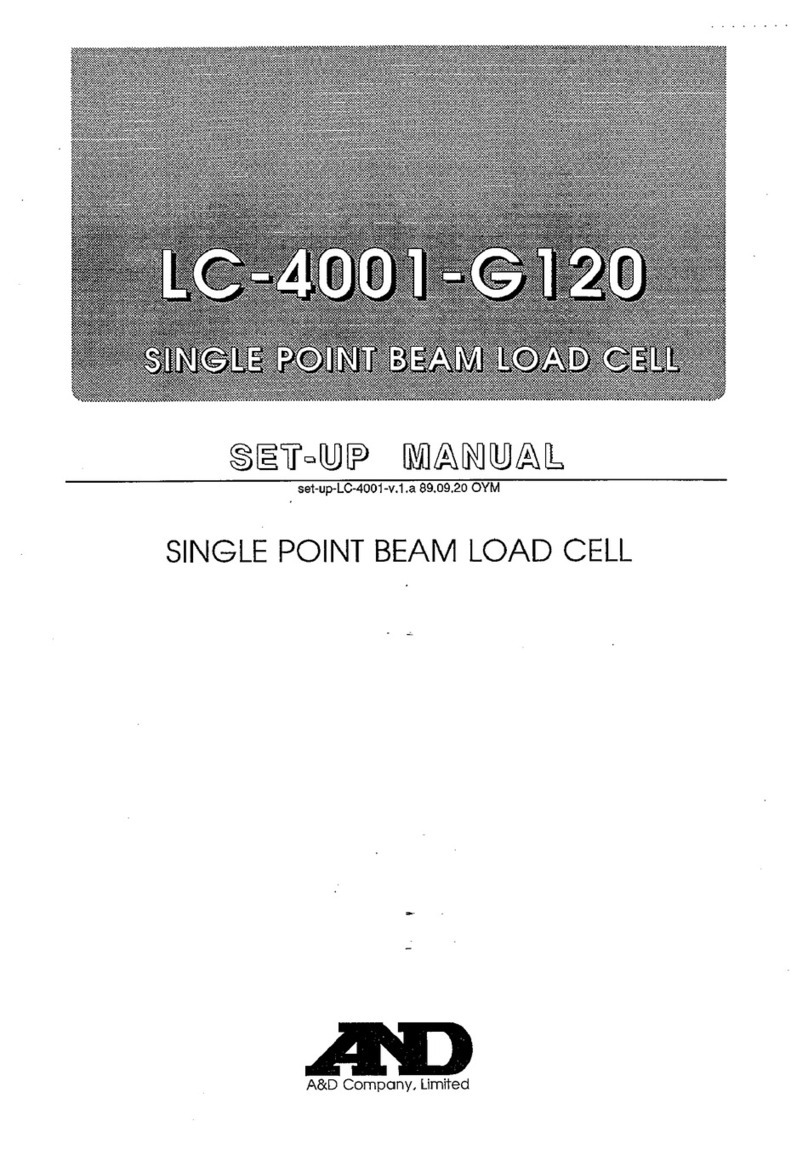 A&D LC-4001-G120 Setup manual