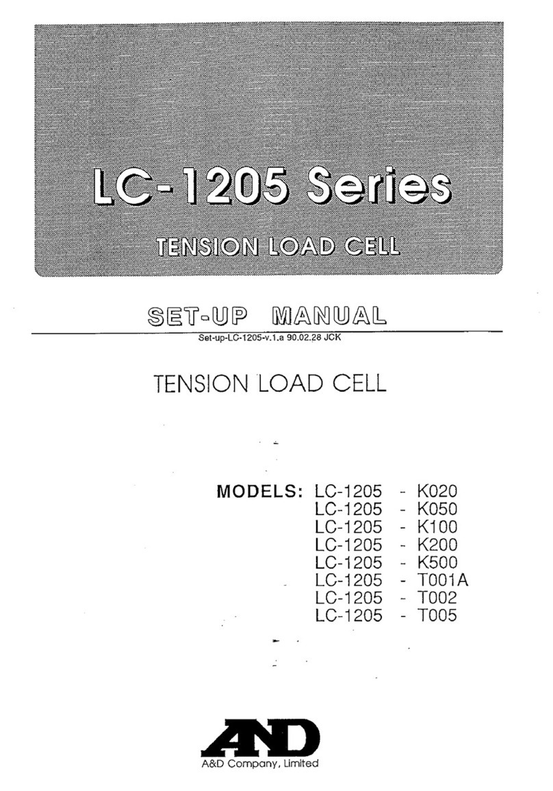 A&D LC-1205-K020 User guide