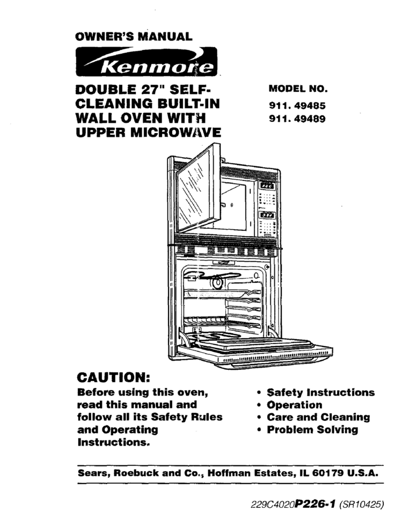 Kenmore 911.49485 owner's manual