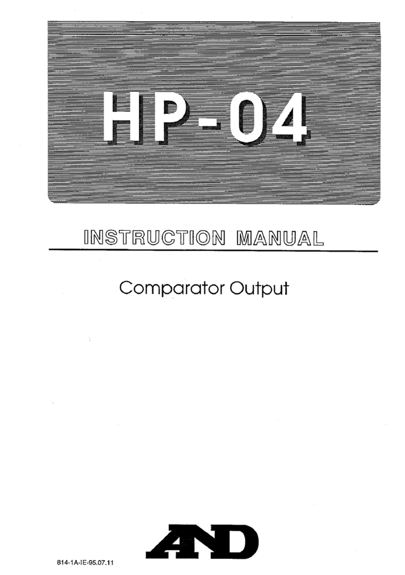 A&D HP-04 User manual