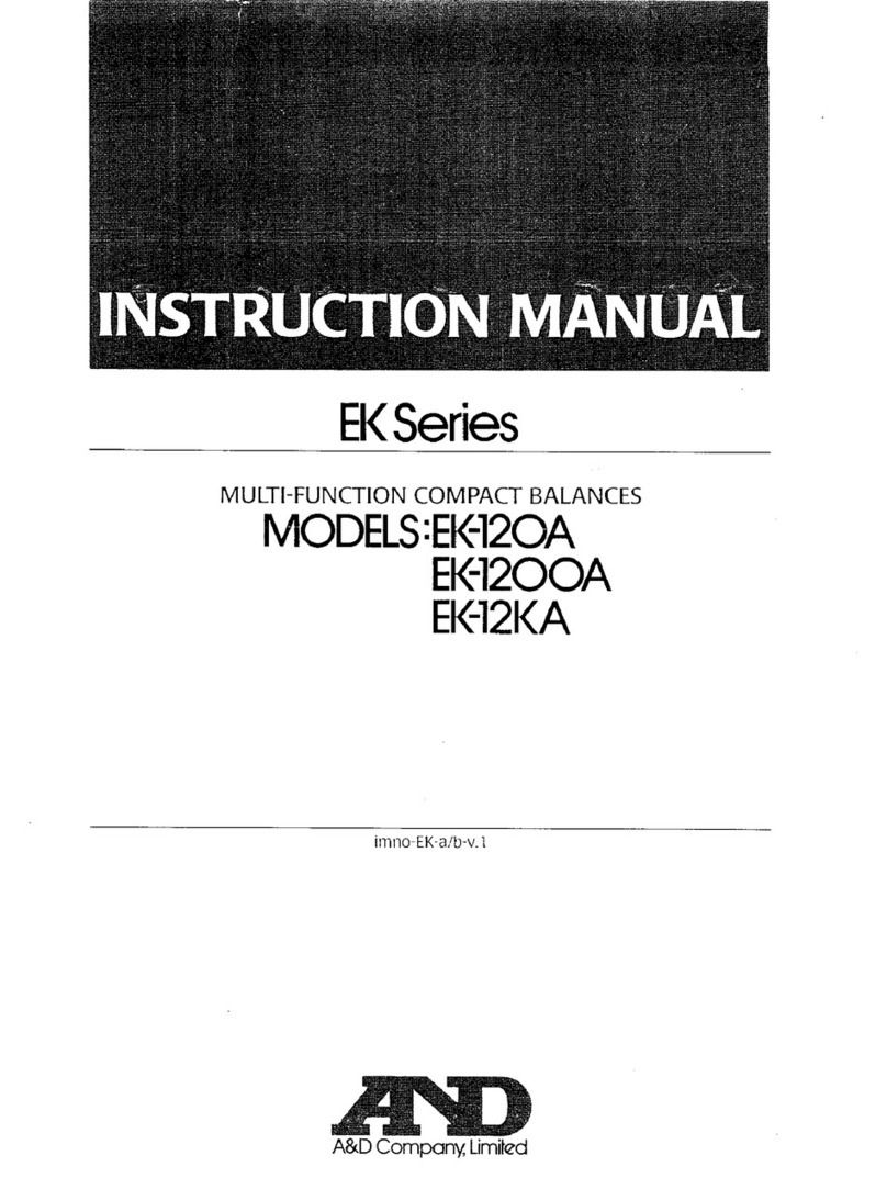 A&D EK-120A User manual