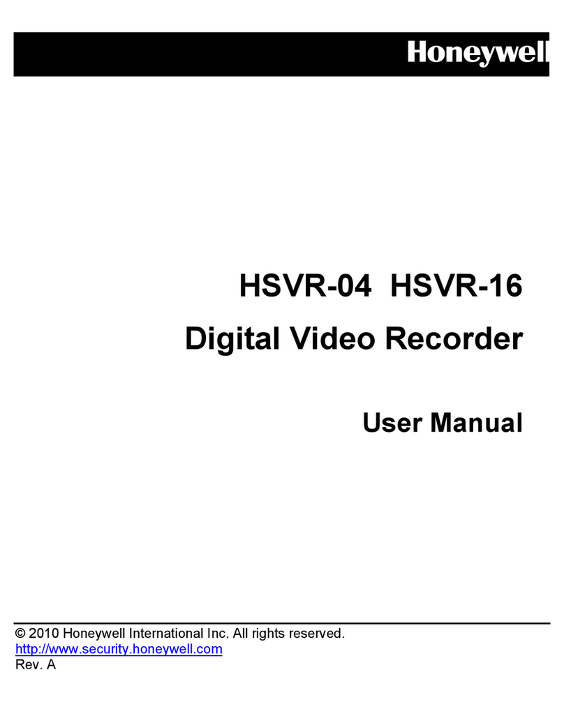 Honeywell HSVR-04 User manual