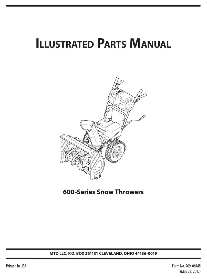 MTD 600 Series Illustrated parts manual