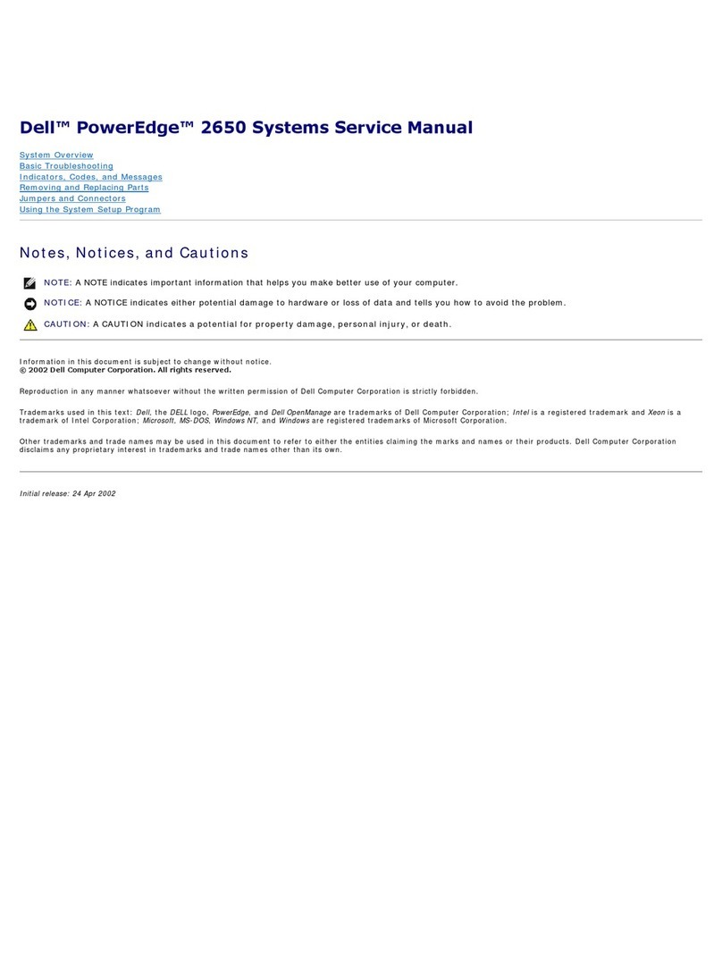 Dell PowerEdge 2650 User manual
