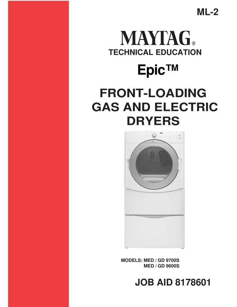 Maytag MED / GD 9700S User manual