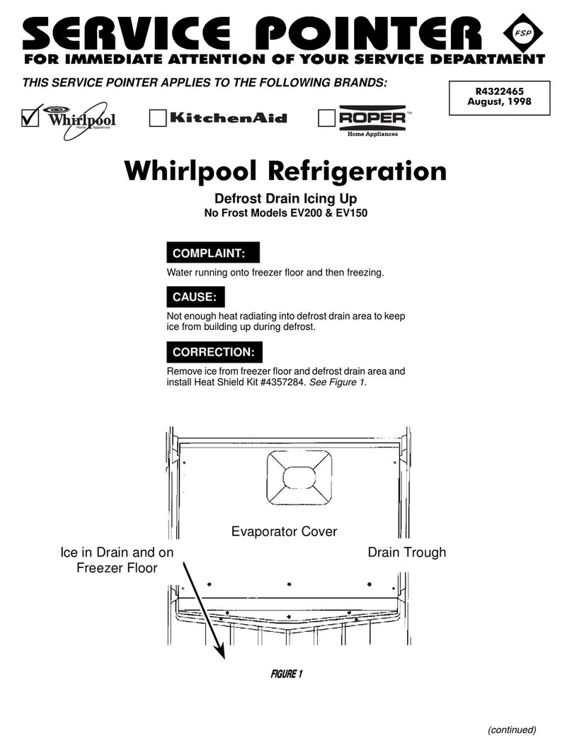 Whirlpool EV200 Service pointer