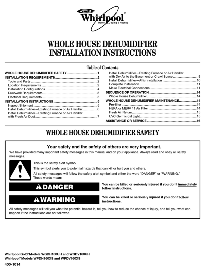 Whirlpool WPDV160XS installation instructions