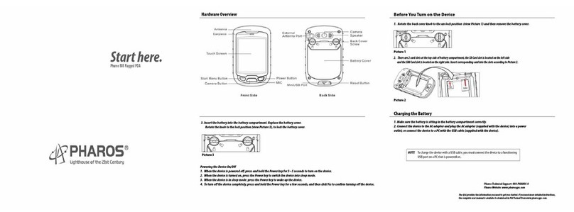 Pharos 585 quick start guide