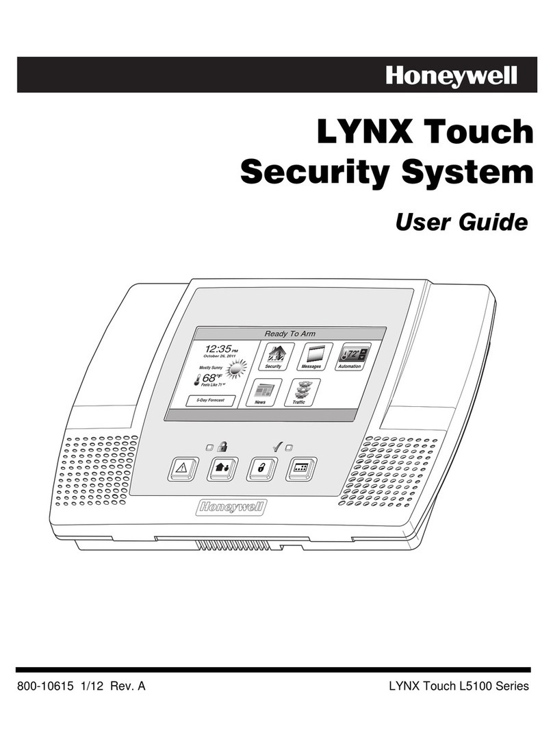 Honeywell LYNX Touch Security System User manual
