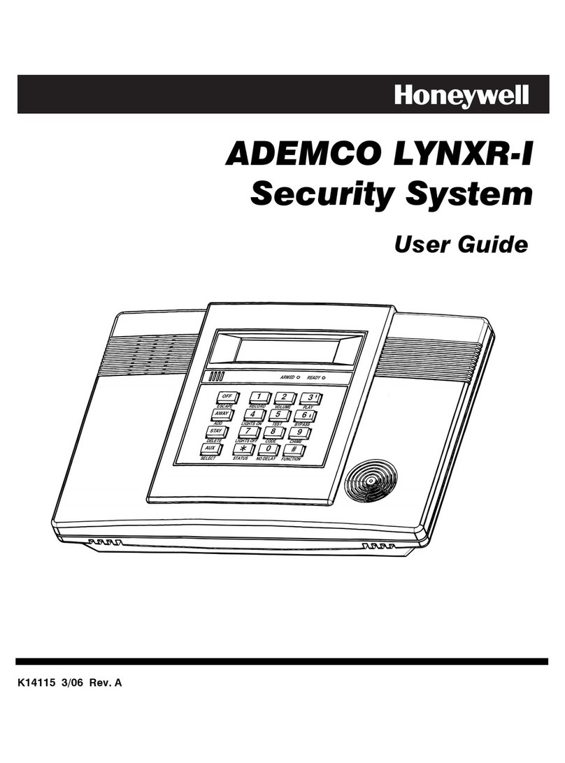 Honeywell ADEMCO LYNXR-I Security System User manual