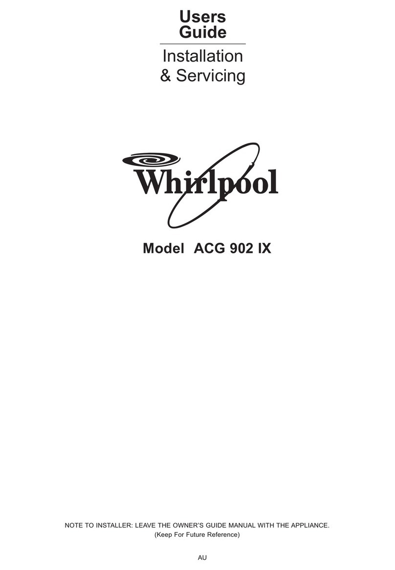 Whirlpool ACG 902 IX user guide