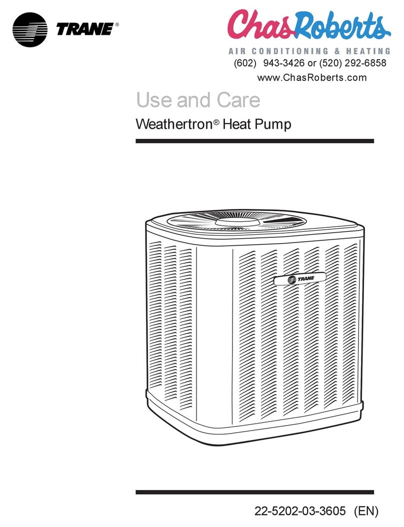 Trane Weathertron 22-5202-03-3605 Installation instructions Trane Weathertron 22-5202-03-3605 Installation instructions