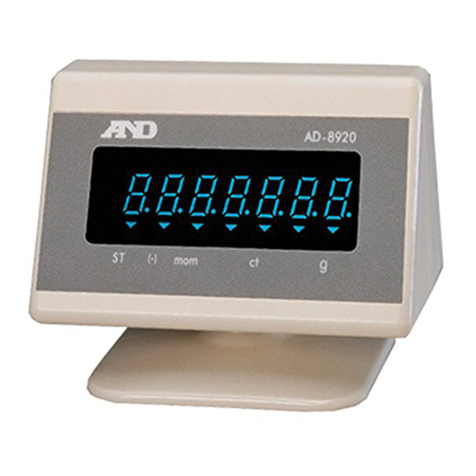 A&D AD-8920 User manual