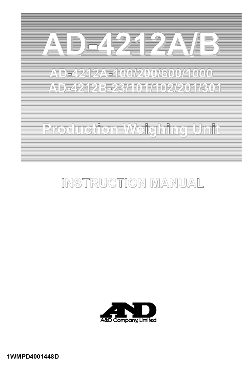 A&D AD-4212A-100 User manual