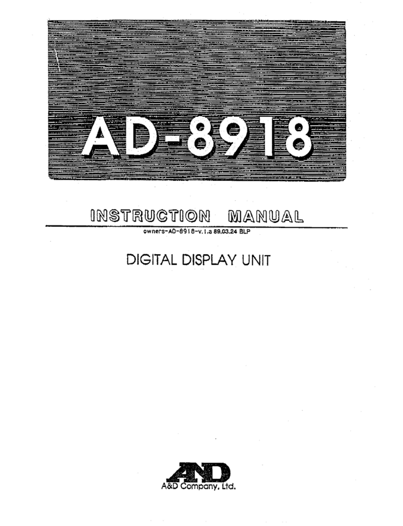 A&D AD-8918 instruction manual