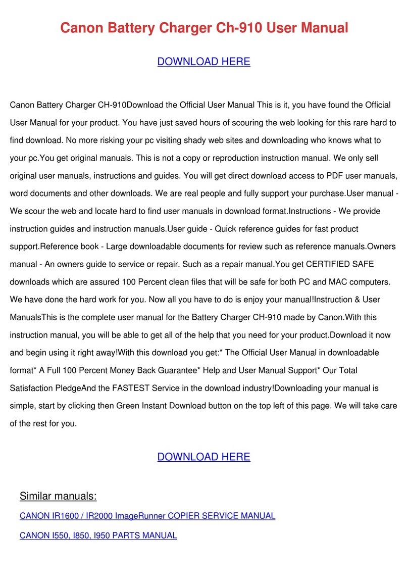 Cannon Ch-910 user manual
