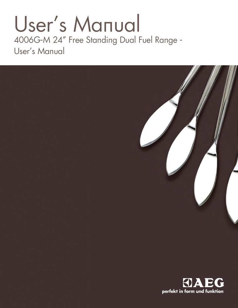 AEG 24" 4006G-M User manual