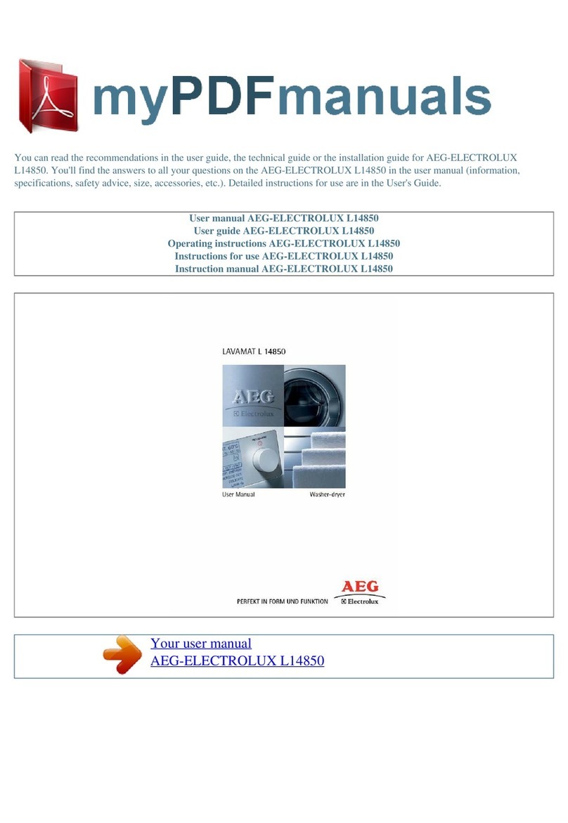 AEG LAVAMAT L 14850 User manual