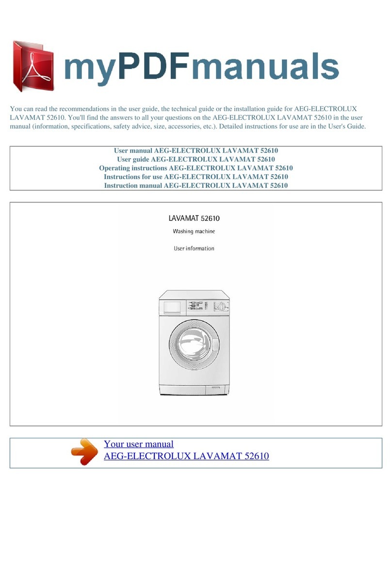 AEG LAVAMAT 52610 User information