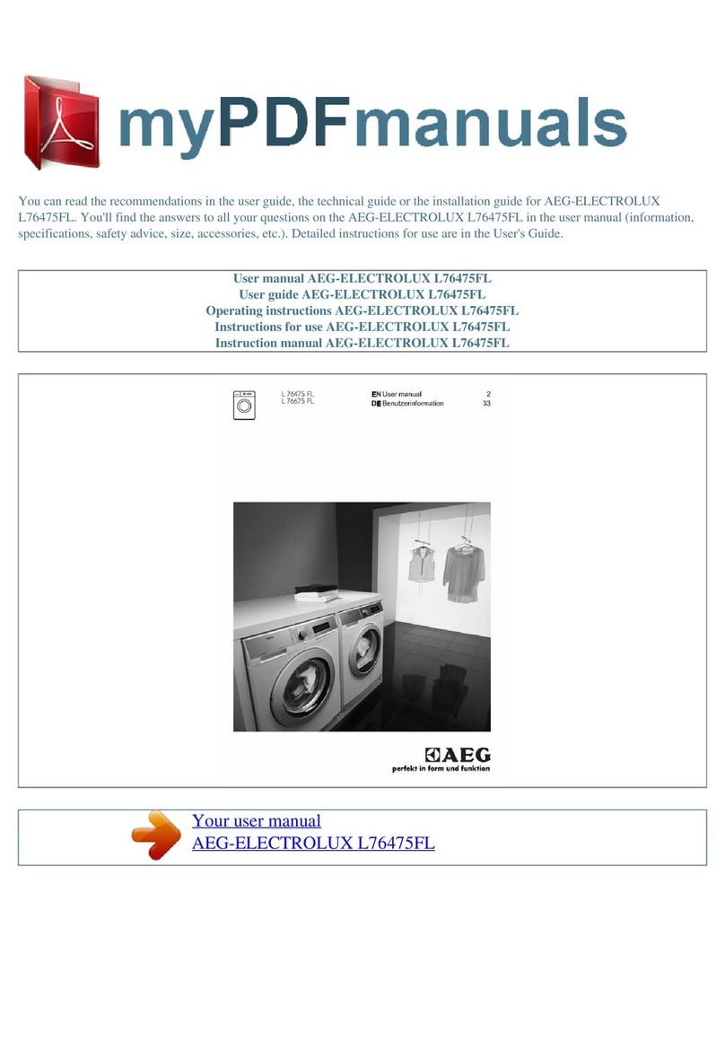 AEG L 76475 FL User manual AEG L 76475 FL User manual