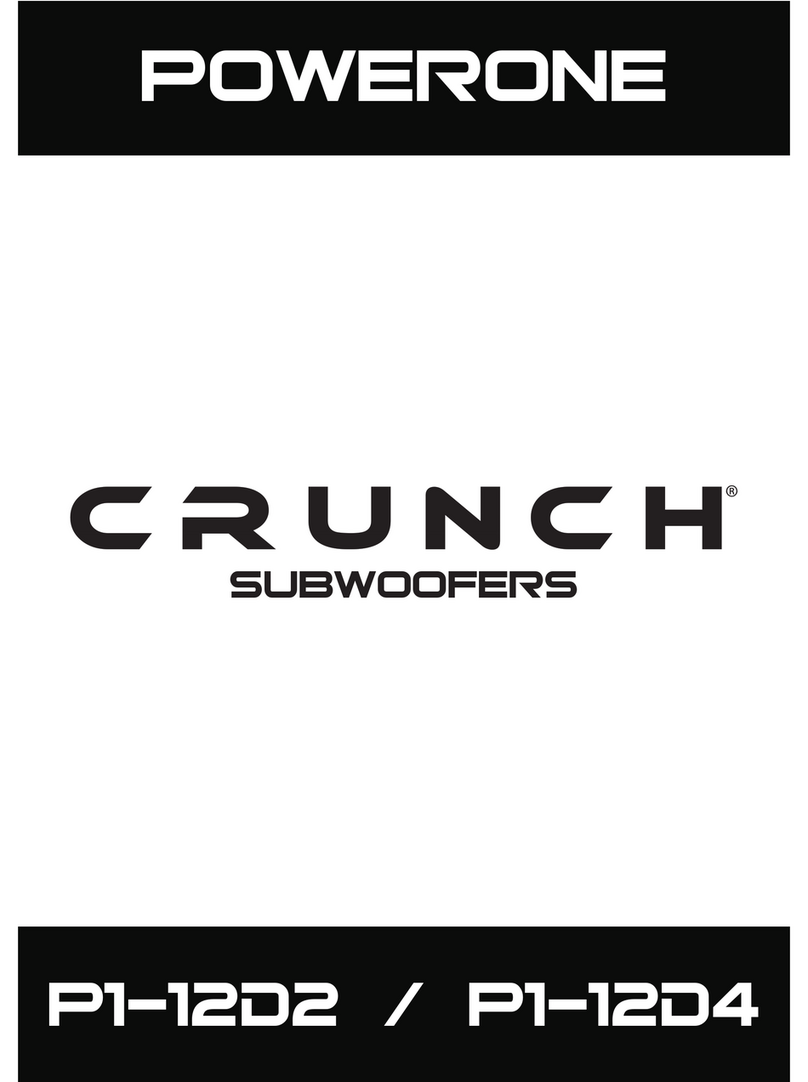 Crunch PowerOne P1-12D2 instruction manual