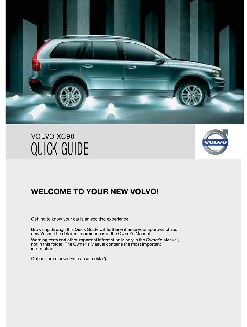 Volvo XC90 - ANNEXE 951 quick guide