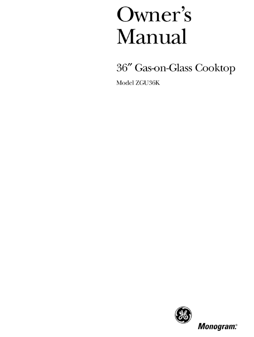 GE Monogram ZGU36K User manual