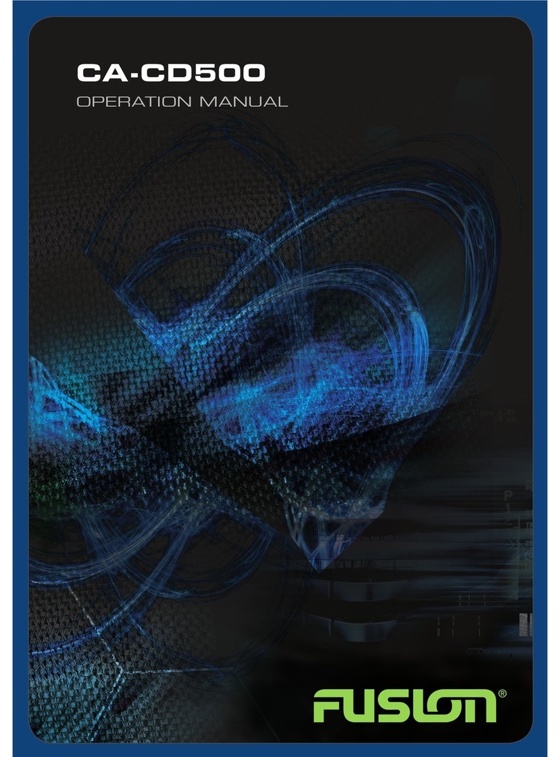 Fusion CA-CD500 User manual Fusion CA-CD500 User manual