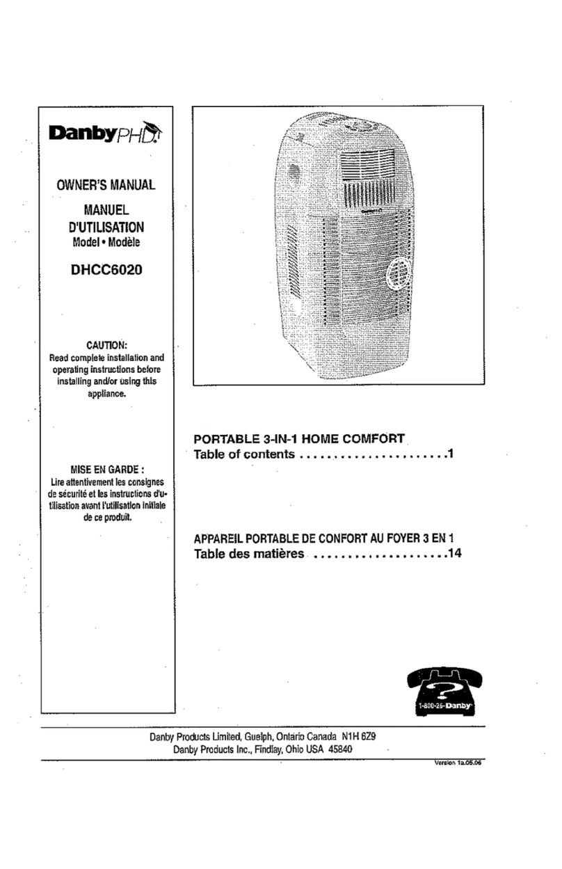 Danby DHCC6020 User manual