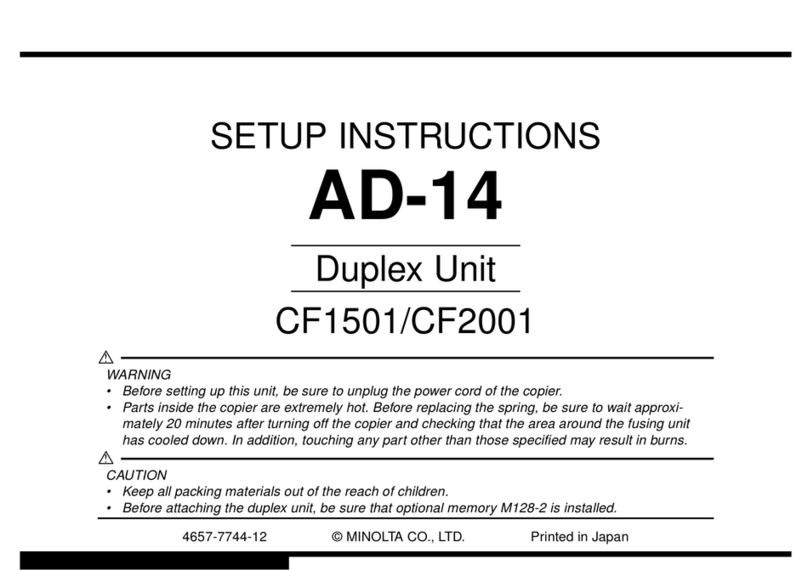 Minolta CF2001 Setup instructions