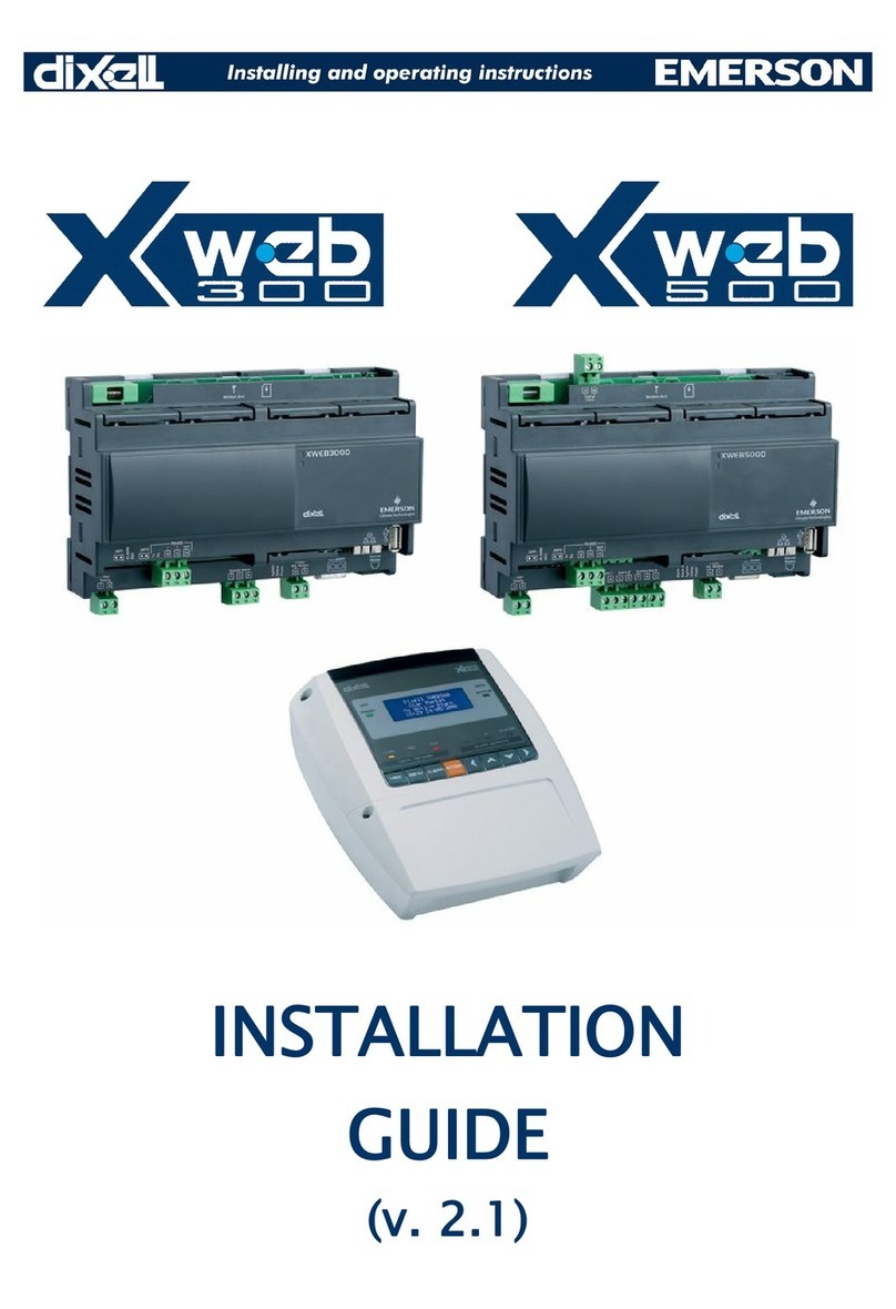 Emerson Dixell XWEB300 User manual
