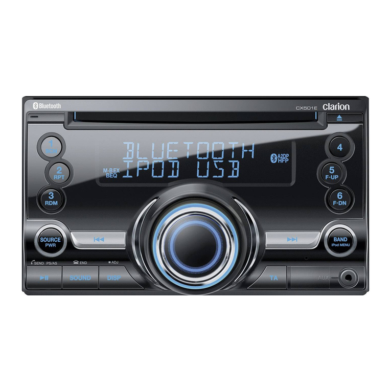 Clarion CX501E User manual