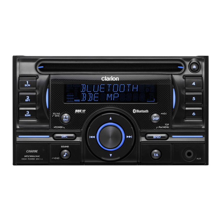 Clarion CX609E User manual