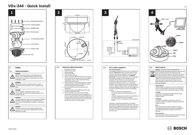 Bosch VDx-244 User manual Bosch VDx-244 User manual