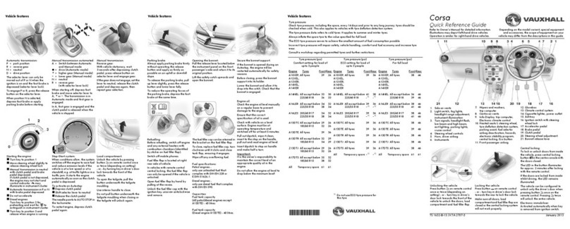 Vauxhall 2013 Corsa Infotainment system User manual