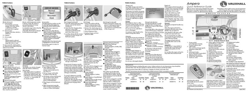Vauxhall Ampera User manual