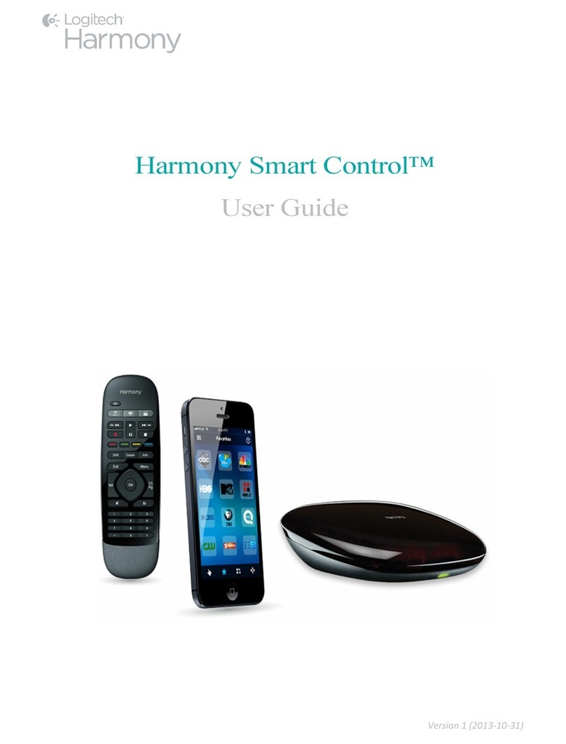 Logitech Harmony Smart Control User manual Logitech Harmony Smart Control User manual