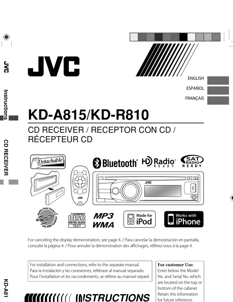 JVC KD-R810 User manual
